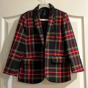 Crewcuts Ludlow wool tartan plaid blazer